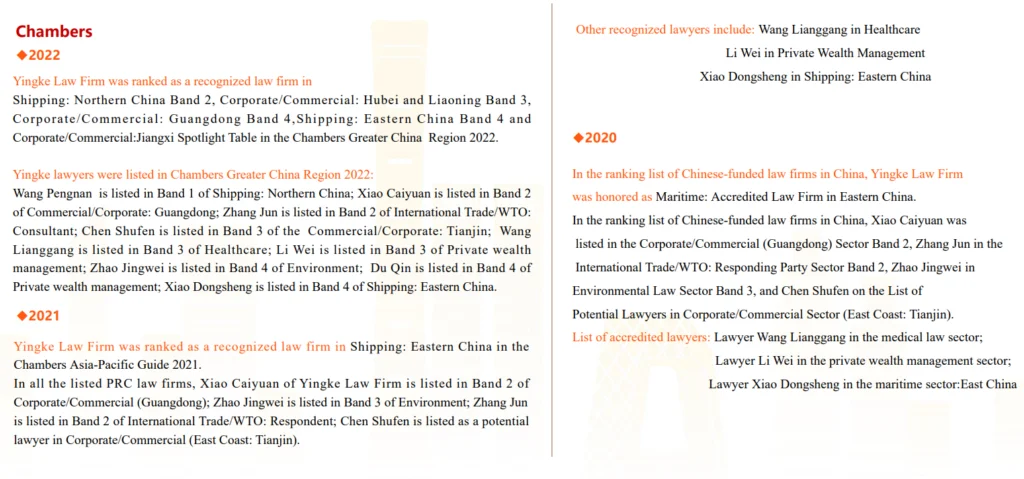 awards for law firm and lawyers